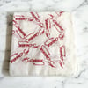 Atatürk Imzalı Beyaz Renk Unisex Cotton Bandana 