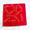 Atatürk Imzalı Kırmızı Renk Unisex Cotton Bandana 