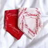 Atatürk Imzalı Kırmızı ve Beyaz 2'li Renk Unisex Cotton Bandana Fular 23 Nisan Bandana