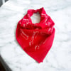 Atatürk Imzalı Kırmızı ve Beyaz 2'li Renk Unisex Cotton Bandana Fular 23 Nisan Bandana