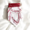 Atatürk Imzalı Kırmızı ve Beyaz 2'li Renk Unisex Cotton Bandana Fular 23 Nisan Bandana