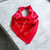 Atatürk Imzalı Kırmızı ve Siyah 2'li Renk Unisex Cotton Bandana Fular 23 Nisan Bandana