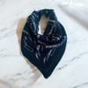 Atatürk imzalı Siyah Unisex %100 Koton Bandana 23 NISAN,29EKIM