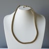 Çelik Gold Renk 3mm Burgu Zincir Kolye Uzunluk 45cm