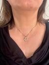 Çelik Gold Renk Zincir F Harf Ucu Arı Model 45 Cm Kolye 