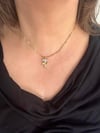 Çelik Gold Renk Zincir T Harf Ucu Arı Model 45 Cm Kolye 
