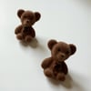 Kahverengi Peluş Ayıcık Küpe