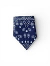 Lacivert Renk  desenli%100 koton Bandana
