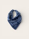 Lacivert Renk  desenli%100 koton Bandana