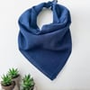 Lacivert Renk Düz Çok Amaçlı Bandana %100 Cotton