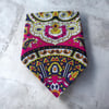 Lacivert Renk içi renkli desenli%100 koton Bandana