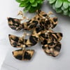 Leopar Ve Üst Kısmı Ve Araları İncili Küpe Uzunluk 12cm 