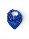Mavi Renk  desenli%100 koton Bandana