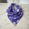 Mor Renk Güneş desenli %100 Koton Bandana