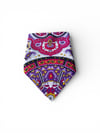 Mor Renk içi renkli desenli%100 koton Bandana
