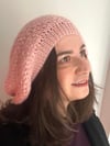 Pembe Renk El Örgüsü Hafif Simli Bere