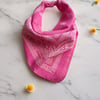 Pembe Renk Etnik Desenli %100 Koton Bandana