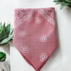 Pudra Renk Etnik Desenli %100 Koton Bandana