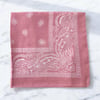 Pudra Renk Etnik Desenli %100 Koton Bandana