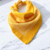 Sarı Renk Etnik Desenli %100 Koton Bandana, Saç Bandı