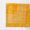 Sarı Renk Etnik Desenli %100 Koton Bandana, Saç Bandı