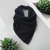 Siyah Renk Düz Çok Amaçlı Bandana %100 Cotton