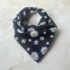 Siyah Renk Güneş desenli %100 Koton Bandana