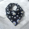 Siyah Renk Güneş desenli %100 Koton Bandana