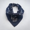 Siyah Renk Kedi Figürlü %100 Koton Bandana