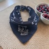 Siyah Renk Kedi Figürlü %100 Koton Bandana