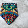 Turuncu Renk içi renkli desenli%100 koton Bandana