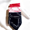 Unisex Üçlü Kırmızı, Beyaz Ve Siyah Renk Atatürk İmzalı %100 Koton Bandana
