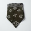 Yeşil Renk  desenli %100 Koton Bandana