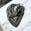 Yeşil Renk  desenli%100 koton Bandana