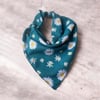 Yeşil Renk Güneş desenli %100 Koton Bandana