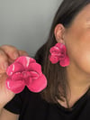 ZR Marka Model Pembe Renk Çiçek küpe 