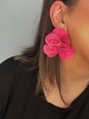 ZR Marka Model Pembe Renk Çiçek küpe 