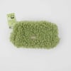 Cosmetic bag DM, size 19x13cm, green  Plush