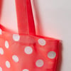 Fabric bag DM size 40x35 cm, pink  Polka Dots