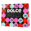 Gift bag 25 DOLCE MILK, 32*26*10 cm  Polka Dots  pink-blue