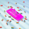 Pencil case Candy, pink 24*9.5 cm