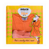 Set 232 (Slippers orange neon + robe) box