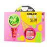 Set 257 (ice cream washcloth rose/green + g.d.d.earth.fl 300 ml)box