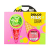 Set 257 (ice cream washcloth rose/green + g.d.d.earth.fl 300 ml)box