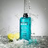 Shower gel 3 in 1  TEQUILA VILLA  turquoise bottle 460 ml MAN