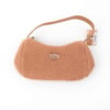 Women's bag DM, size 25x13cm, beige  Plush