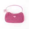 Women's bag DM, size 25x13cm, pink  Plush