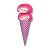 Women's socks ice cream, size 36-39 color white/pink