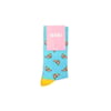 Women's socks, model: BANANA, brand: SODA, color: turquoise, (1 pair)