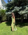 İp Askılı Yeşil Elbise